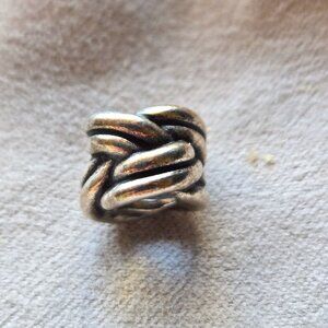 Forget-Me-Knot Pandora Bead Charm in 925 Sterling Silver